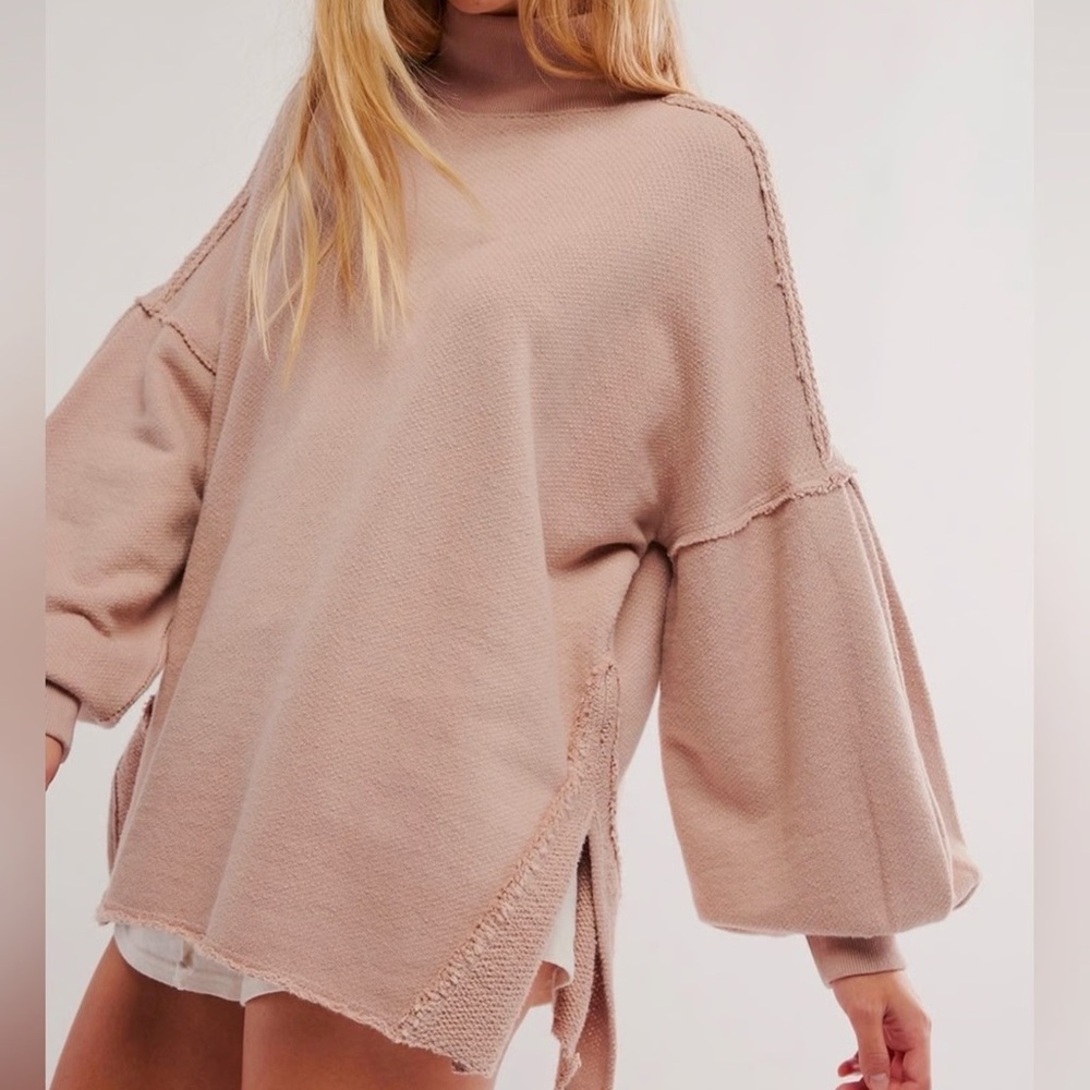 NWT Free People Wonderful Cotton Pullover Top size XS